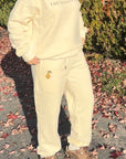 Top- Dainty Pear Co. Embroidered Sweatshirt