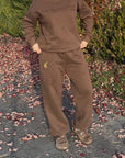 Top- Dainty Pear Co. Embroidered Sweatshirt