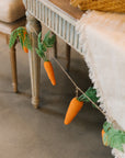 Flocked Carrot Garland 108"