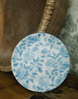 Pictorial Blue and White Paper" Plate, 9"