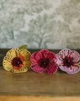 Beaded Flower Napkin Ring Lilac