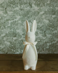 Flocked Sitting Bunny Lg 20"
