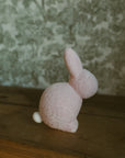 Pastel Seated Bunny w/Pom Pom Tail