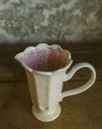 16 oz. Stoneware Flower Shaped Pitcher