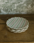 Hand-Painted Scalloped Plate