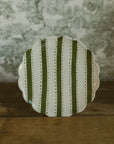 Hand-Painted Scalloped Plate