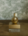 5" Gold Bird on Two Toned Block