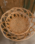 French Antique Style Basket Round