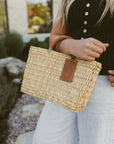 Small Woven Basket Tote