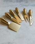 6 Piece Gold Charcuterie Set