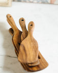 5 Piece Wood Spurtle Set