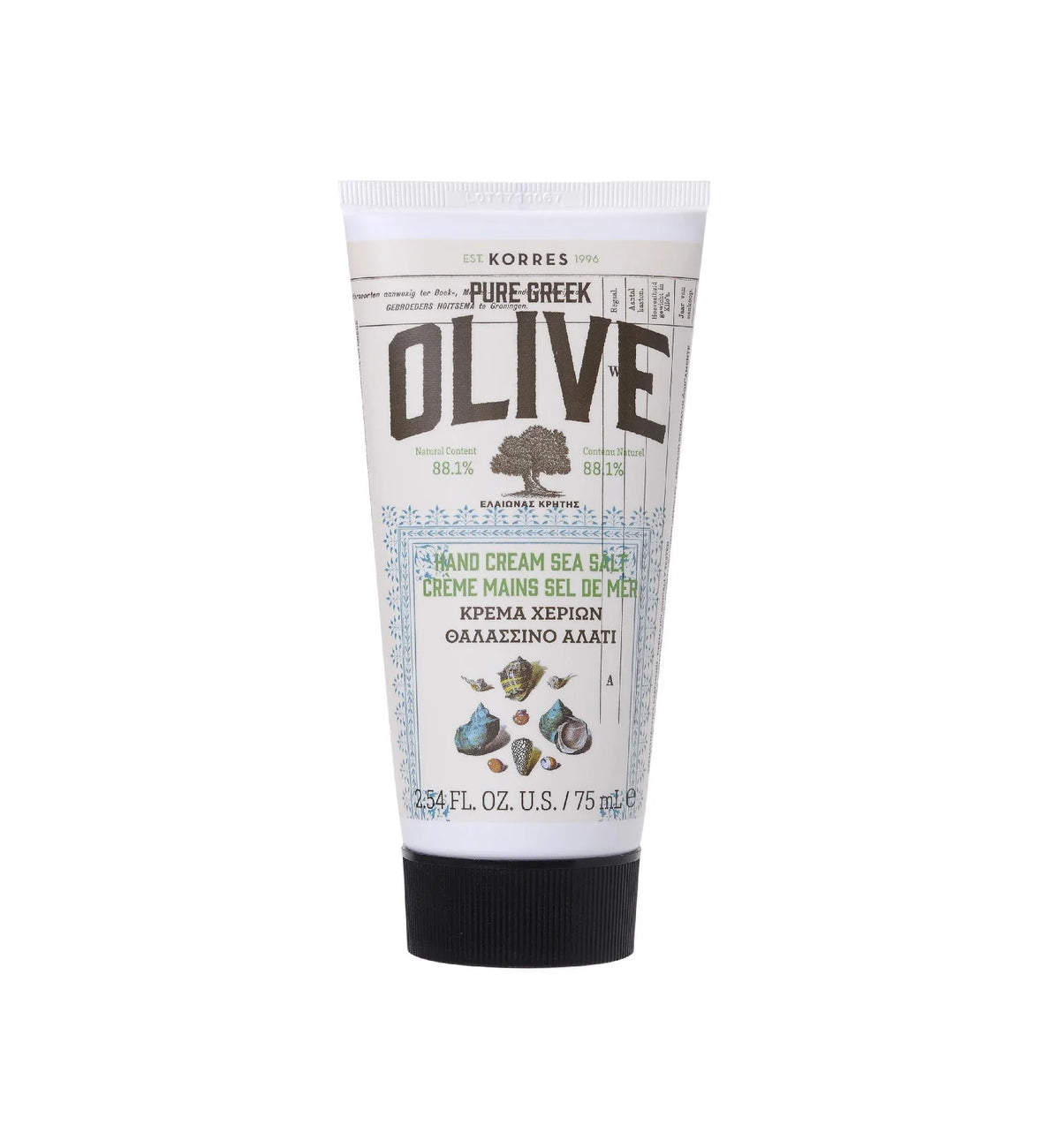 Pure Greek Olive Hand Cream Sea Salt