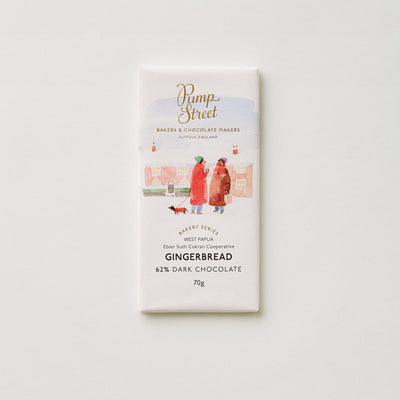 Pump Street Gingerbread 62% chocolate bar, 70g