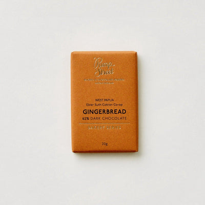 Pump Street Gingerbread 62% mini chocolate bar, 20g