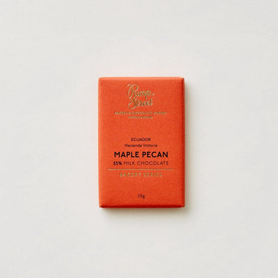 Pump Street Maple Pecan 55% mini chocolate bar, 20g