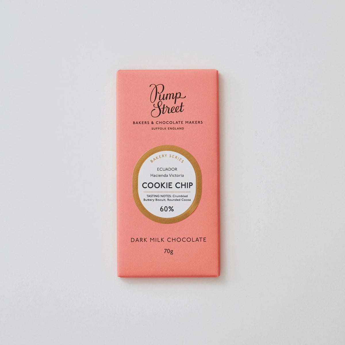 Pump Street Cookie Chip 60% chocolate bar, 70g