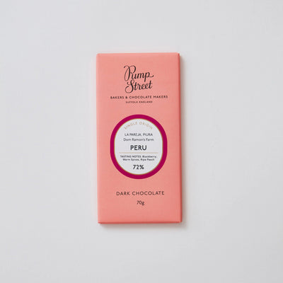 Pump Street Peru 72% chocolate bar, 70g