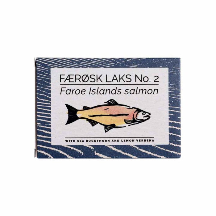 Fangst Faroe Islands Salmon with Sea Buckthorn and Lemon Verbena tin