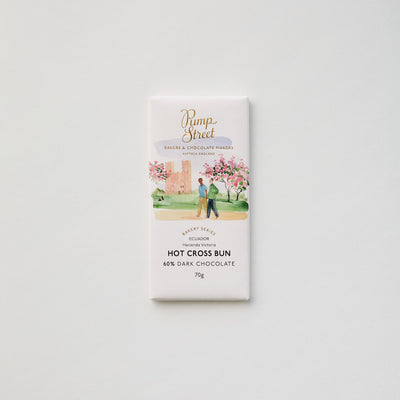 Pump Street Hot Cross Bun 60% chocolate bar, 70g