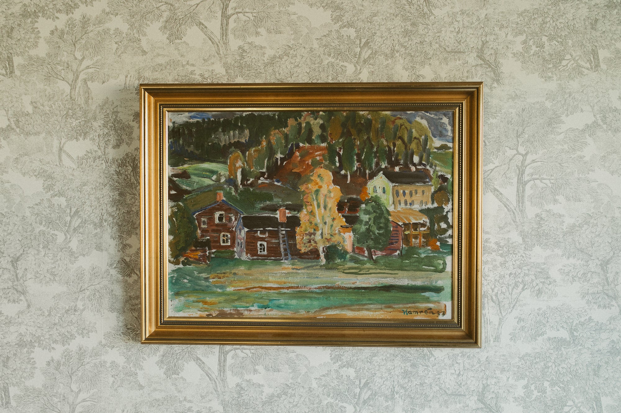 "Bondgård, Resele" ("Farmhouse in Resele")