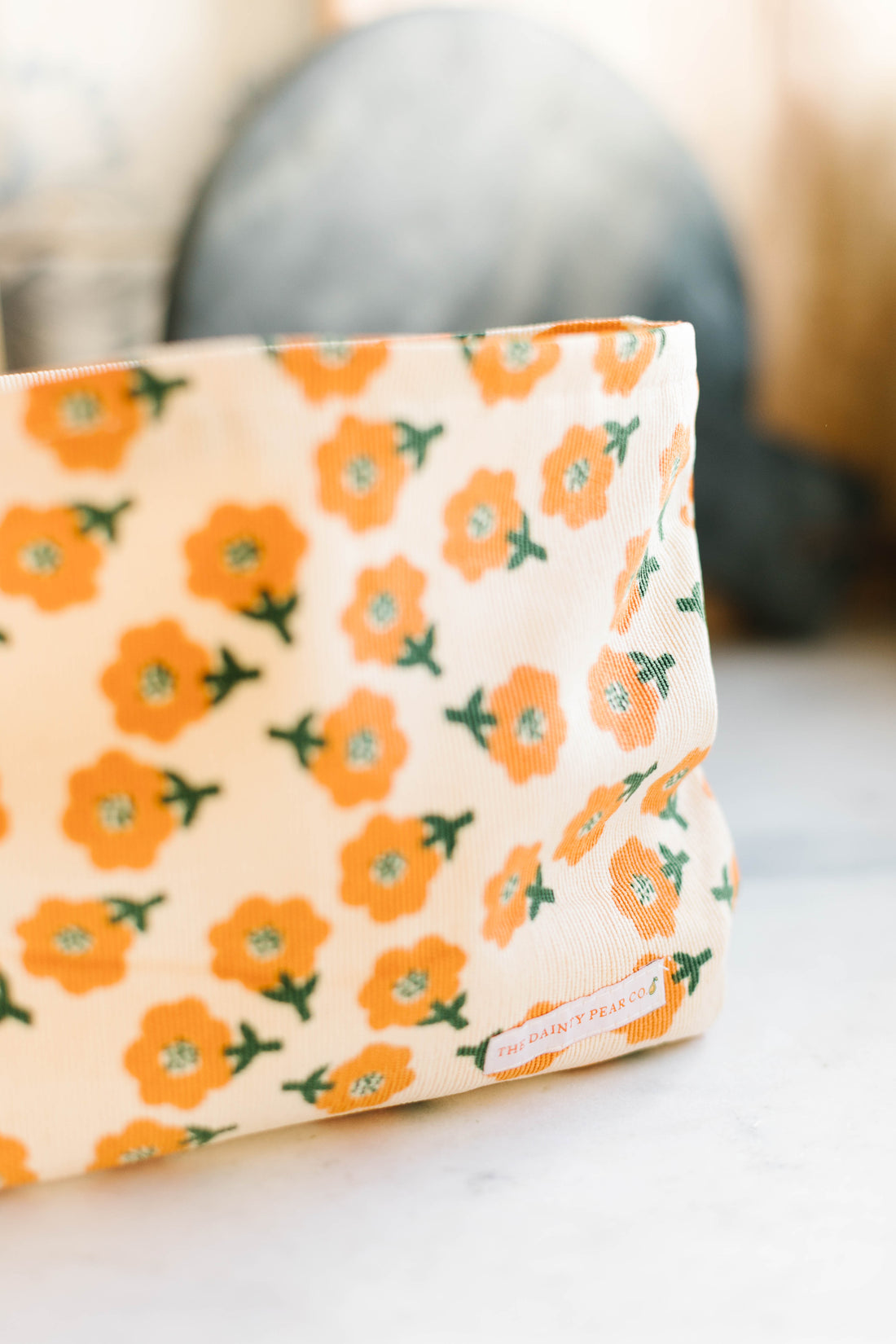 TDPco Canvas Makeup Bag – The Dainty Pear Co.