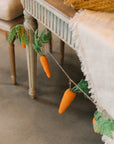 Flocked Carrot Garland 108"