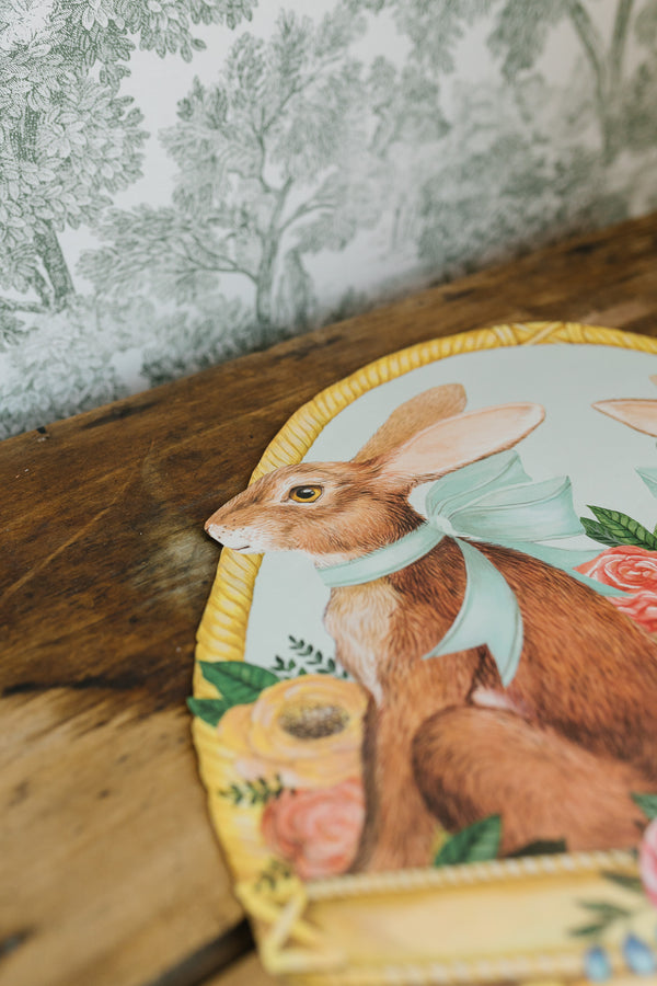 Die-cut Bunny Basket Placemat