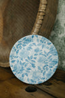 Pictorial Blue and White Paper" Plate, 9"