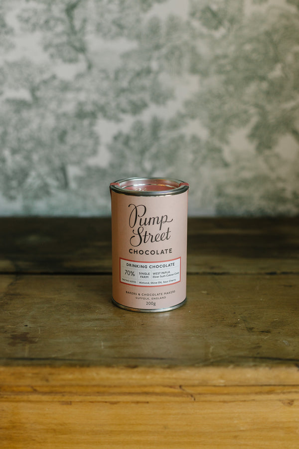 Pump Street West Papua 70% Drinking Chocolate Tin, 200g