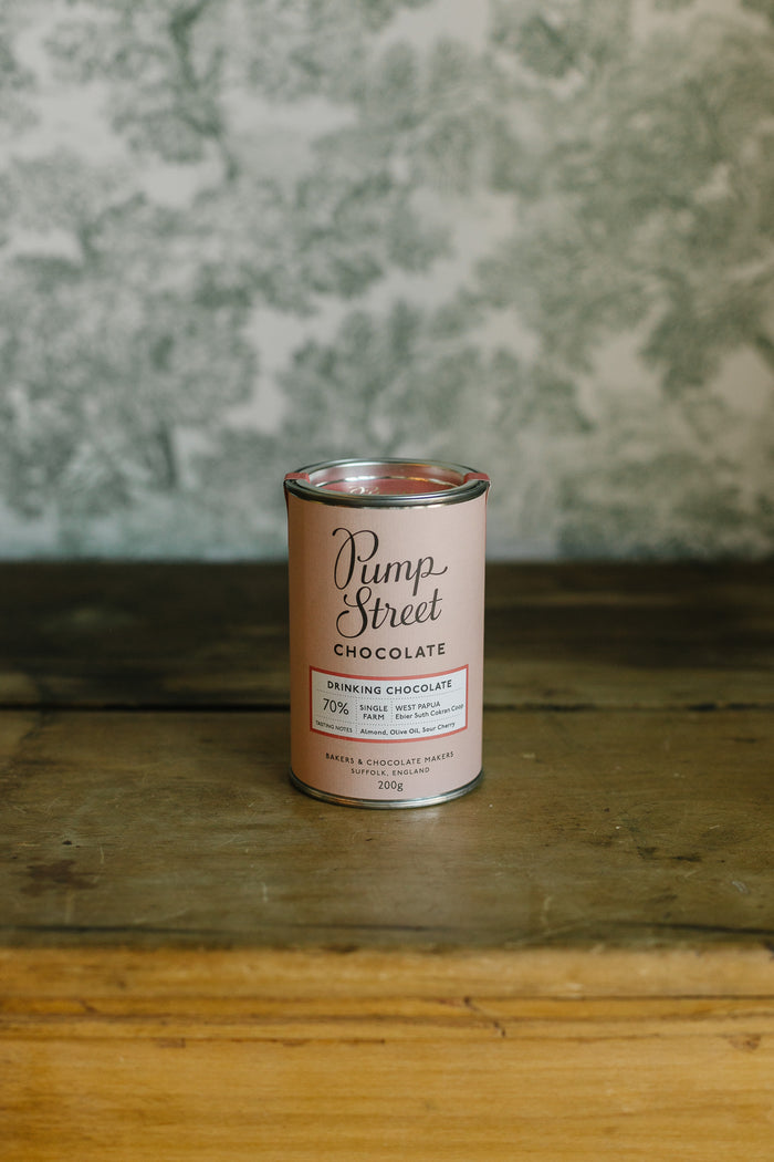 Pump Street West Papua 70% Drinking Chocolate Tin, 200g