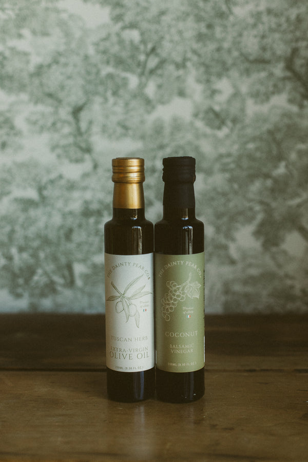 Olive Oil and Vinegar Basket
