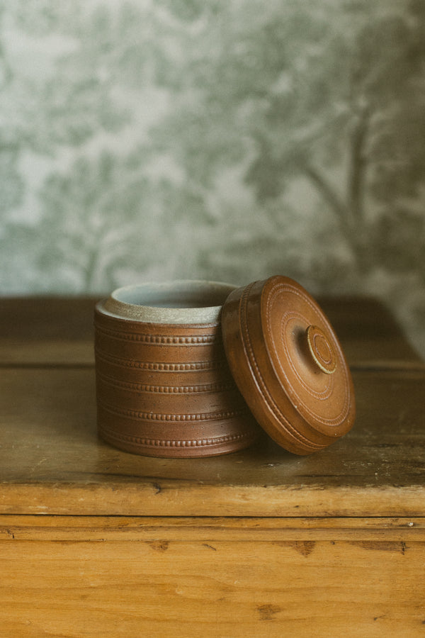 Covered Engraved Dish