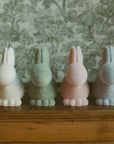 Pastel Seated Bunny w/Pom Pom Tail