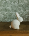 Pastel Seated Bunny w/Pom Pom Tail