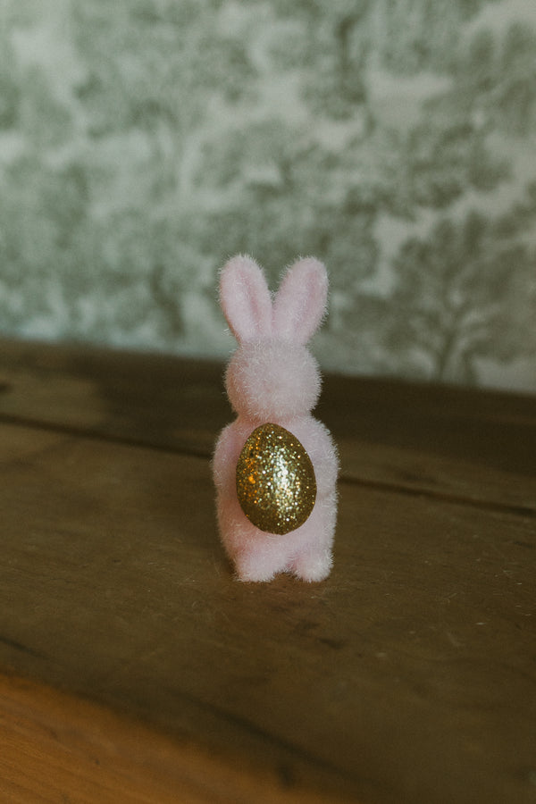 Bunny w/Gold Egg 6"