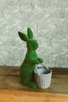 14" Gold Bunny with Egg Basket