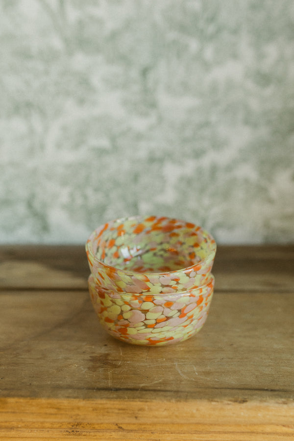 Blown Confetti Glass Bowl