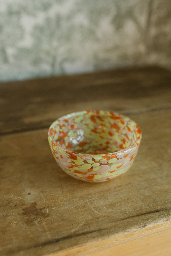Blown Confetti Glass Bowl