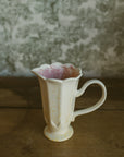16 oz. Stoneware Flower Shaped Pitcher