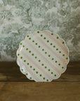 Hand-Painted Scalloped Plate