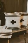 Swiss Cross Striped Pillow