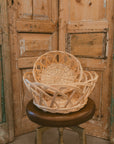 French Antique Style Basket Round
