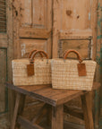 Medium Woven Basket Tote
