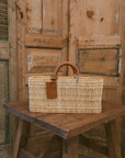 Medium Woven Basket Tote