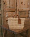 Small Woven Basket Tote