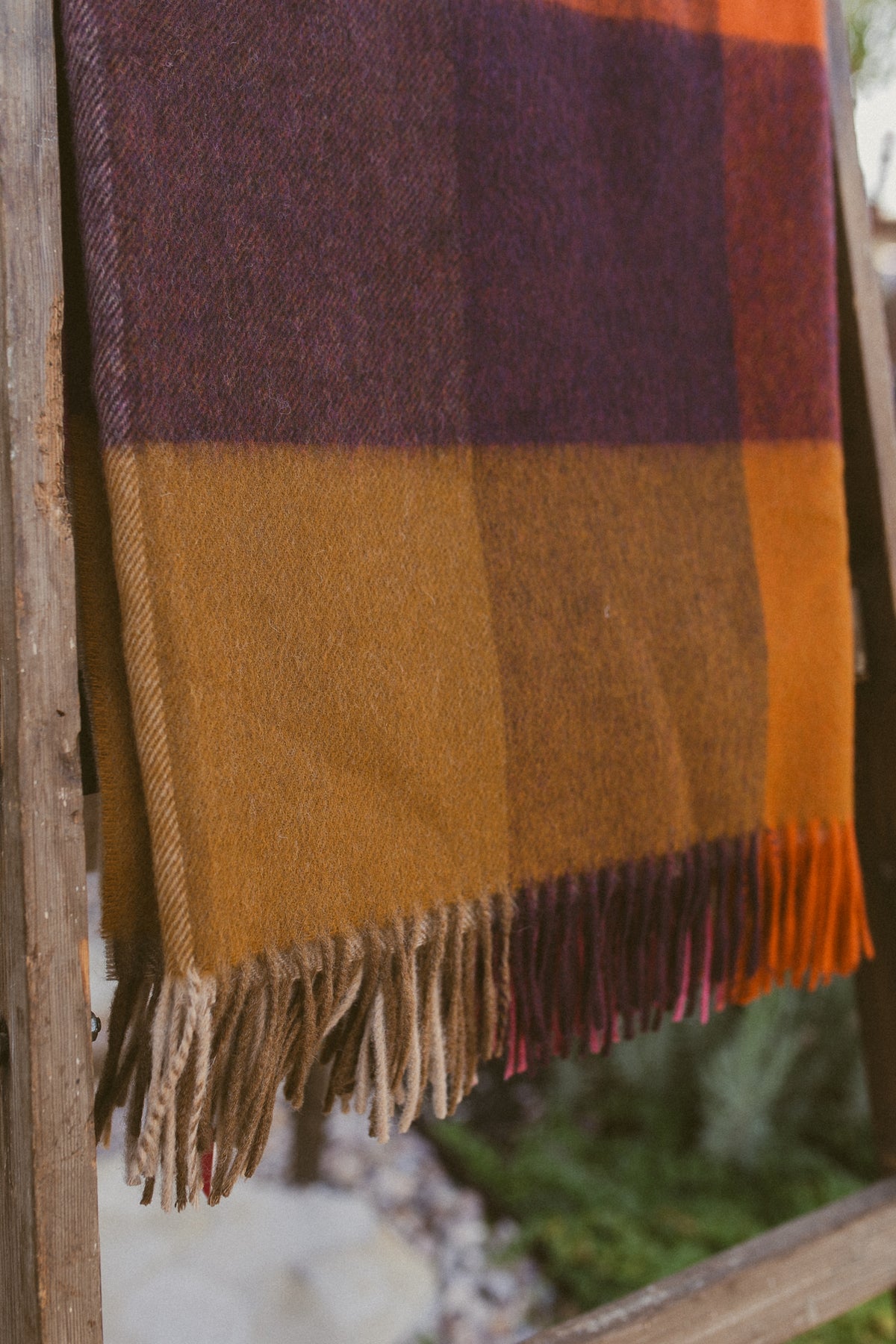 Southampton Home Merino Wool Throw – Block Bold | UK Made