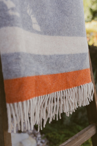 Savanna Equestrian Reversible Throw – Extra-Fine Italian Merino Wool | 56" x 72"