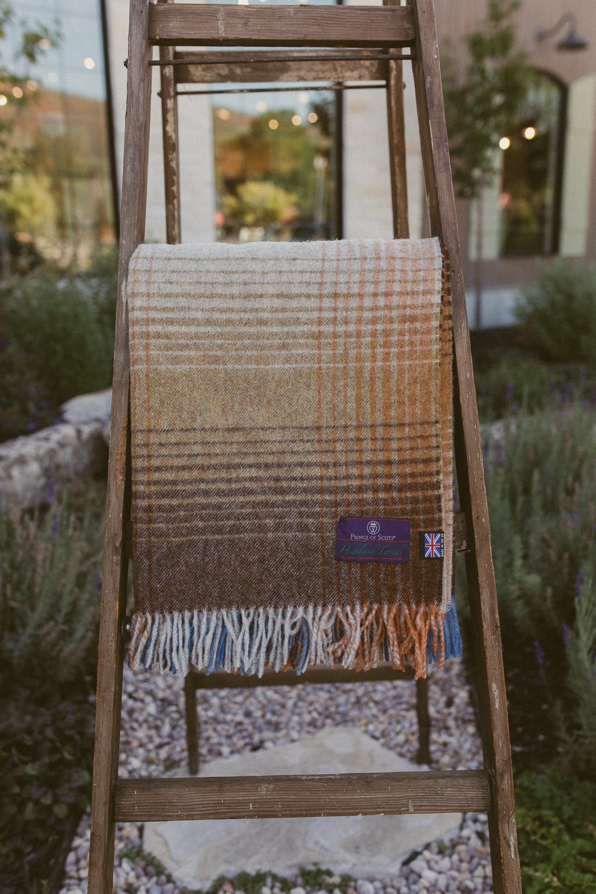 Highland Tweeds Shetland Lambswool Ombre Throw