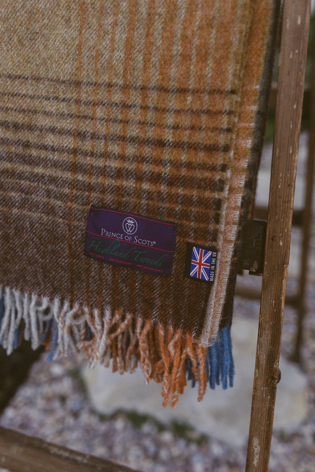 Highland Tweeds Shetland Lambswool Ombre Throw