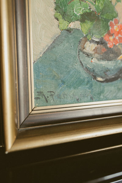 "Floral and Earthen Still Life"